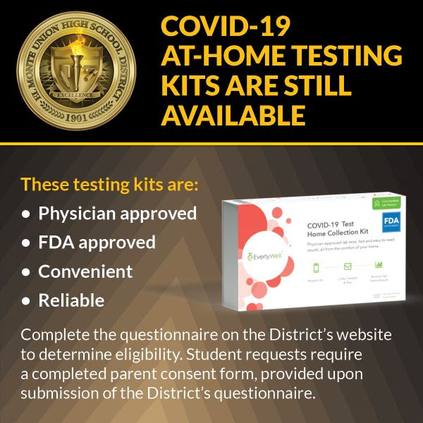 EMUHSD Provides Students With At-Home Testing Kits