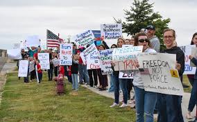 Protest against the vaccination mandate 