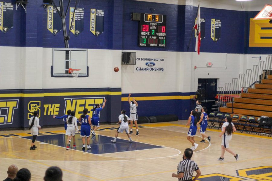 Girls JV and Varsity basketball is one of many winter sports being played at South El Monte HS. 
