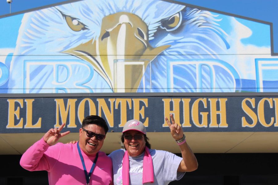 Pictured from left to right: Principal Dr. Morales and Avid/Social Science Teacher Mr. Escamilla 