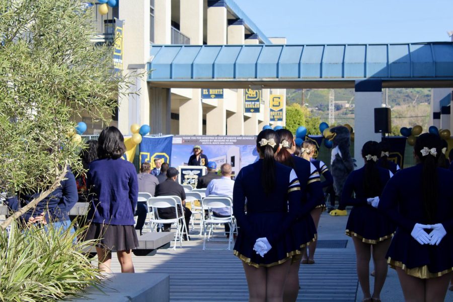 ASB, president, Amelie Orozco Ramirez welcomed guests to the ground- breaking ceremony.